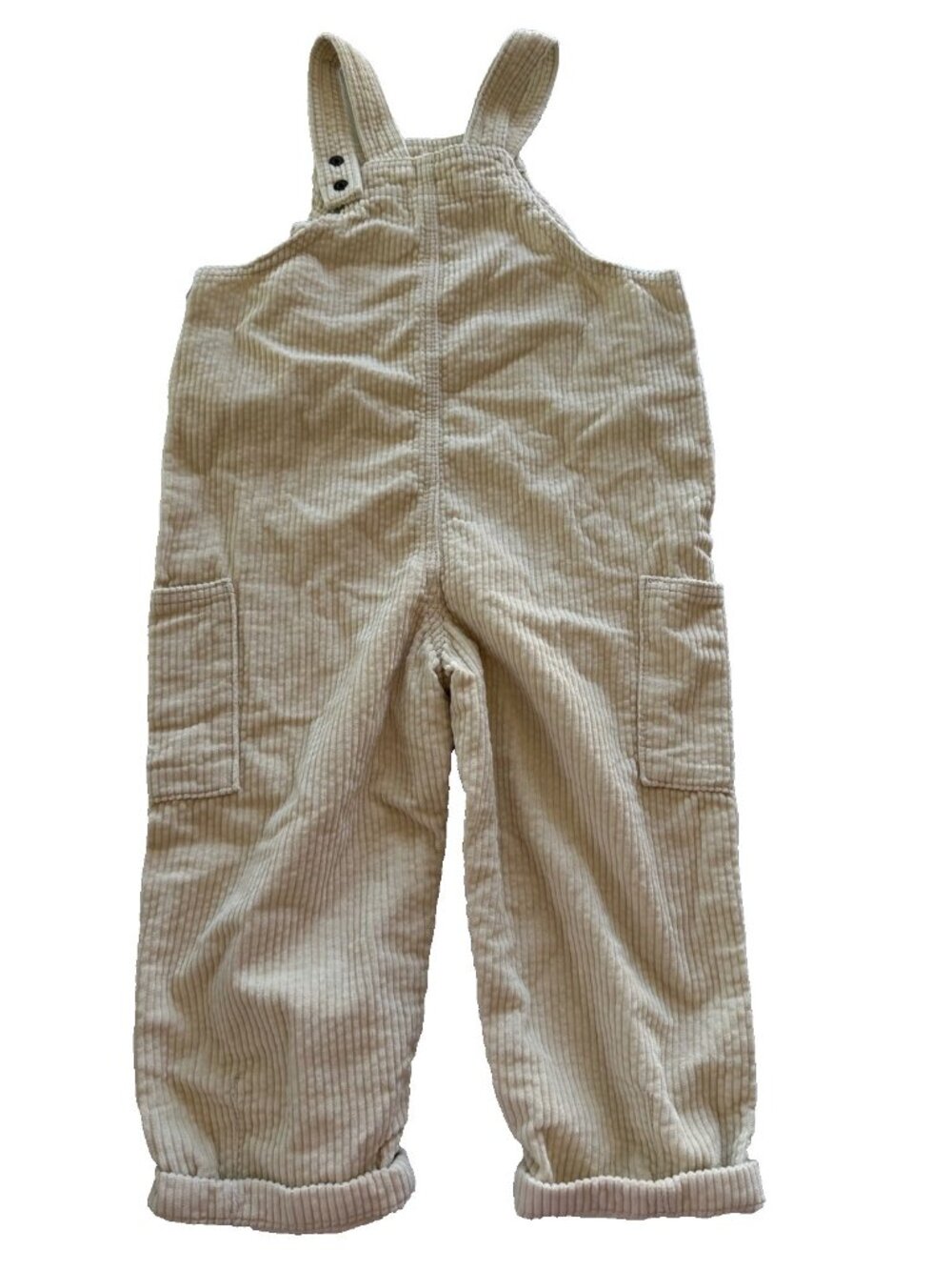 Little Co. Toddler 4T Ivory Corduroy Overall Organic Cotton NEW - Picture 5 of 8